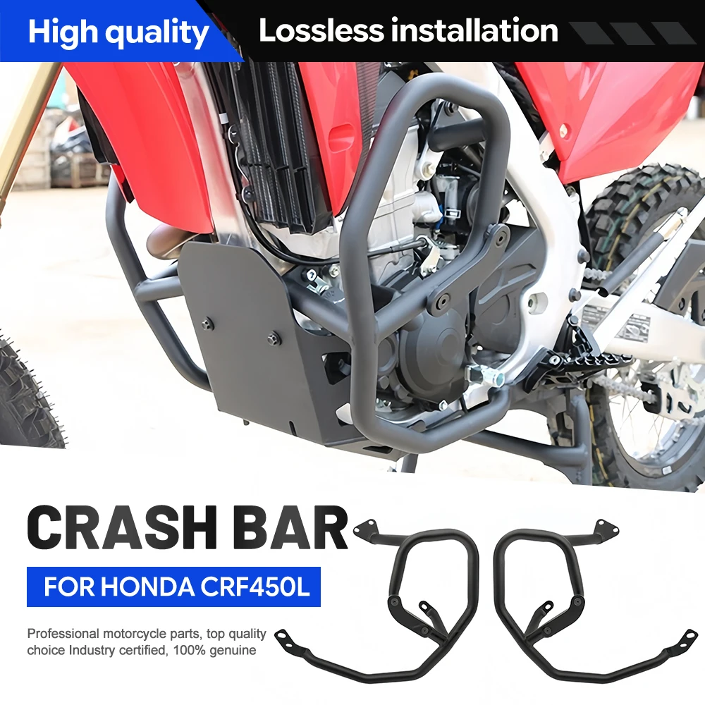 Motorcycle Crash Bar Engine Guard Frame Protector For HONDA CRF450L 2018-2020 CRF450RL 2020-2024 CRF450X 2018-2024 Anti-fall
