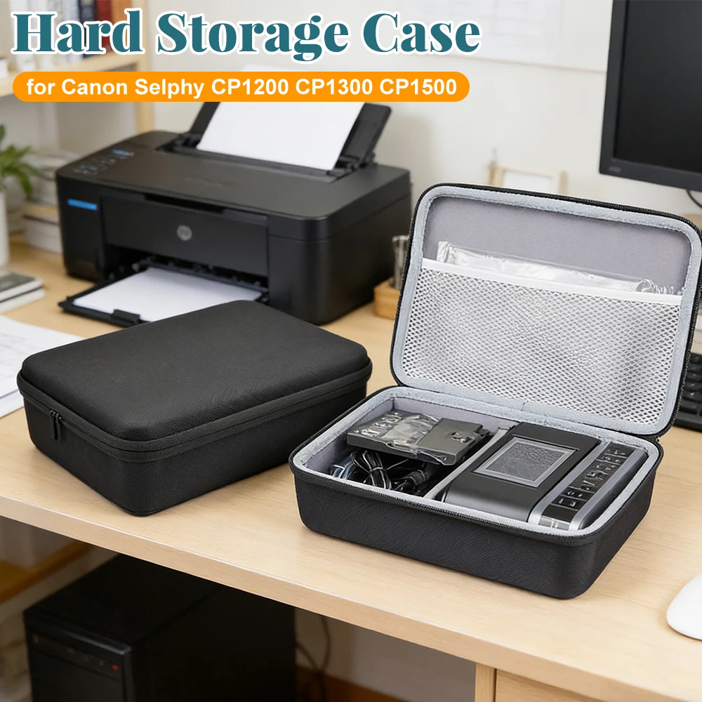 EVA Travel Protective Carrying Storage Bag Wireless Compact Photo Printer Portable Case for Canon Selphy CP1500 CP1300 CP1200