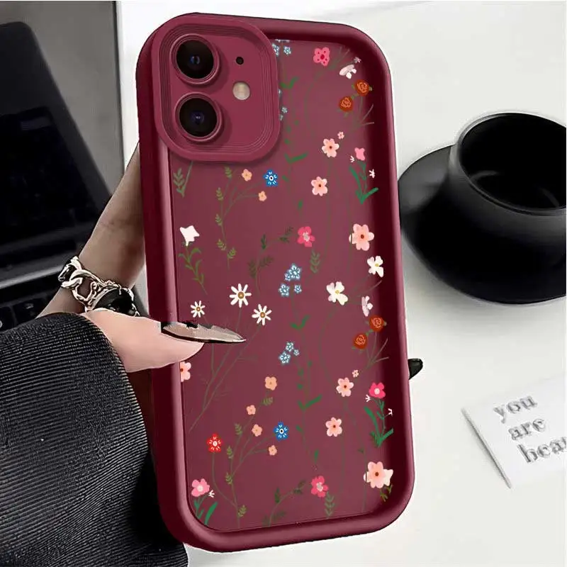 IP11 Whispers Among Flowers Sky Eye Ladder Phone Case For iPhone 14Pro 14Plus 14 13Pro 13mini 13 12 XS XSMax XR X SE2022 8 7 6