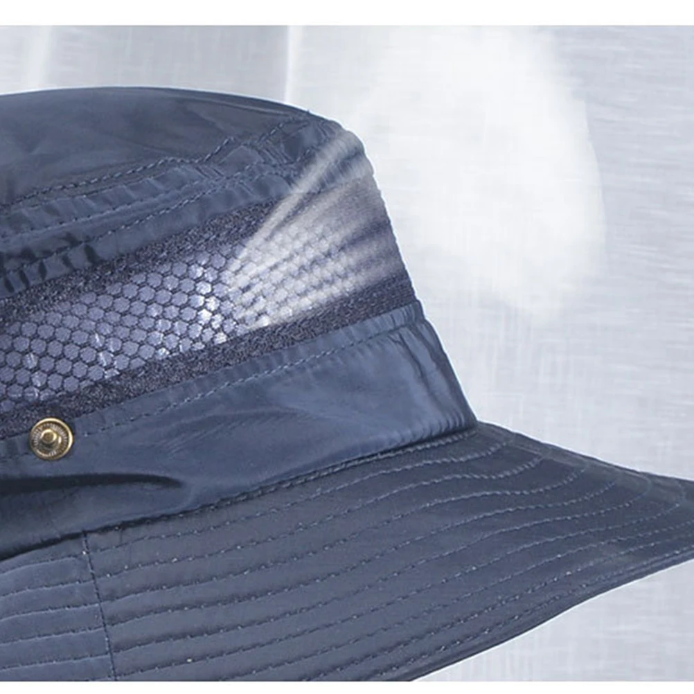 

Mountaineering Fisherman Hats Wide Brim Sunscreen Outdoor Adjustable Cord Men Women Polyester UV Protection Suitable for Fishing