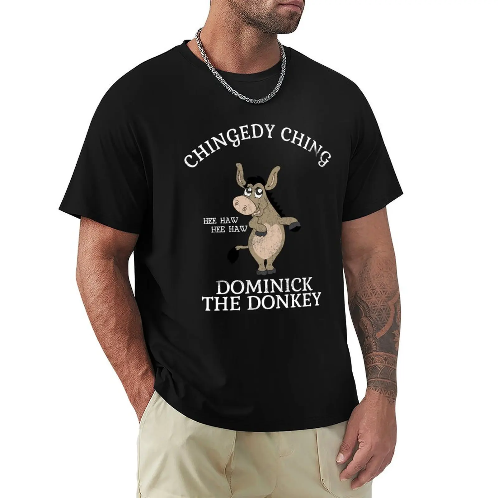 

Chingedy Ching Italian Christmas Donkey T-Shirt luxury designer plain oversized graphic tee t shirt men
