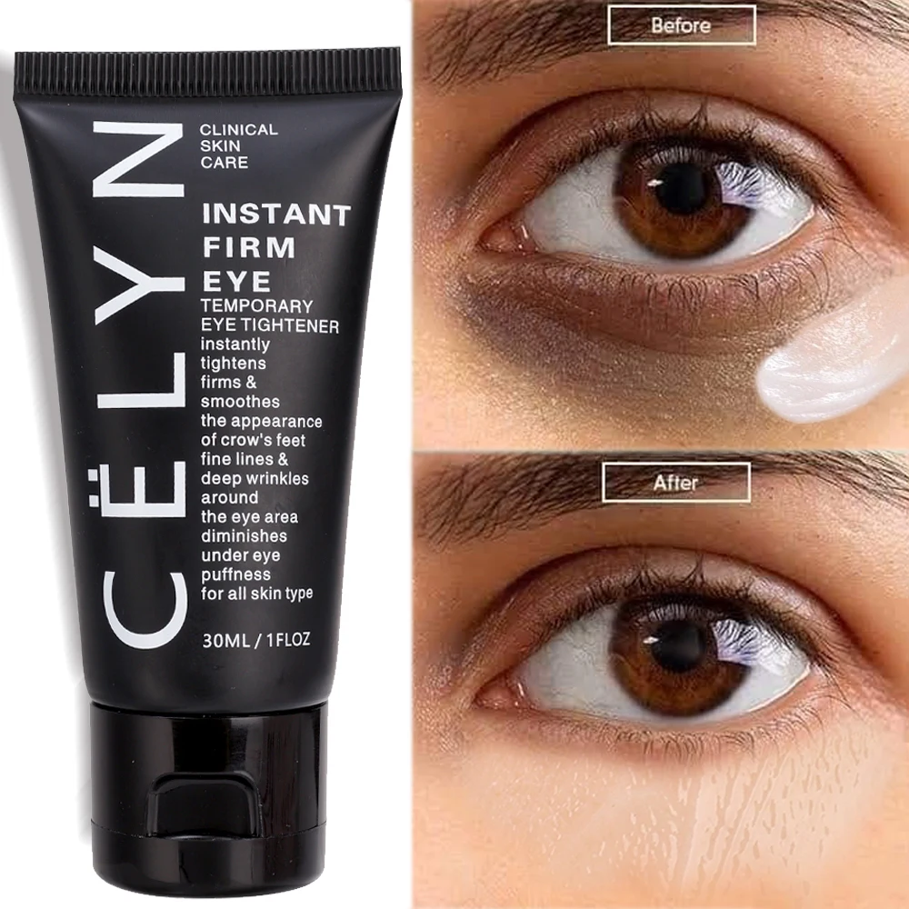 Crema para los ojos firme y instantánea, Reduce líneas finas y ojeras alrededor de los ojos, levanta la piel, elimina las bolsas de los ojos, maquillaje tensor de ojos