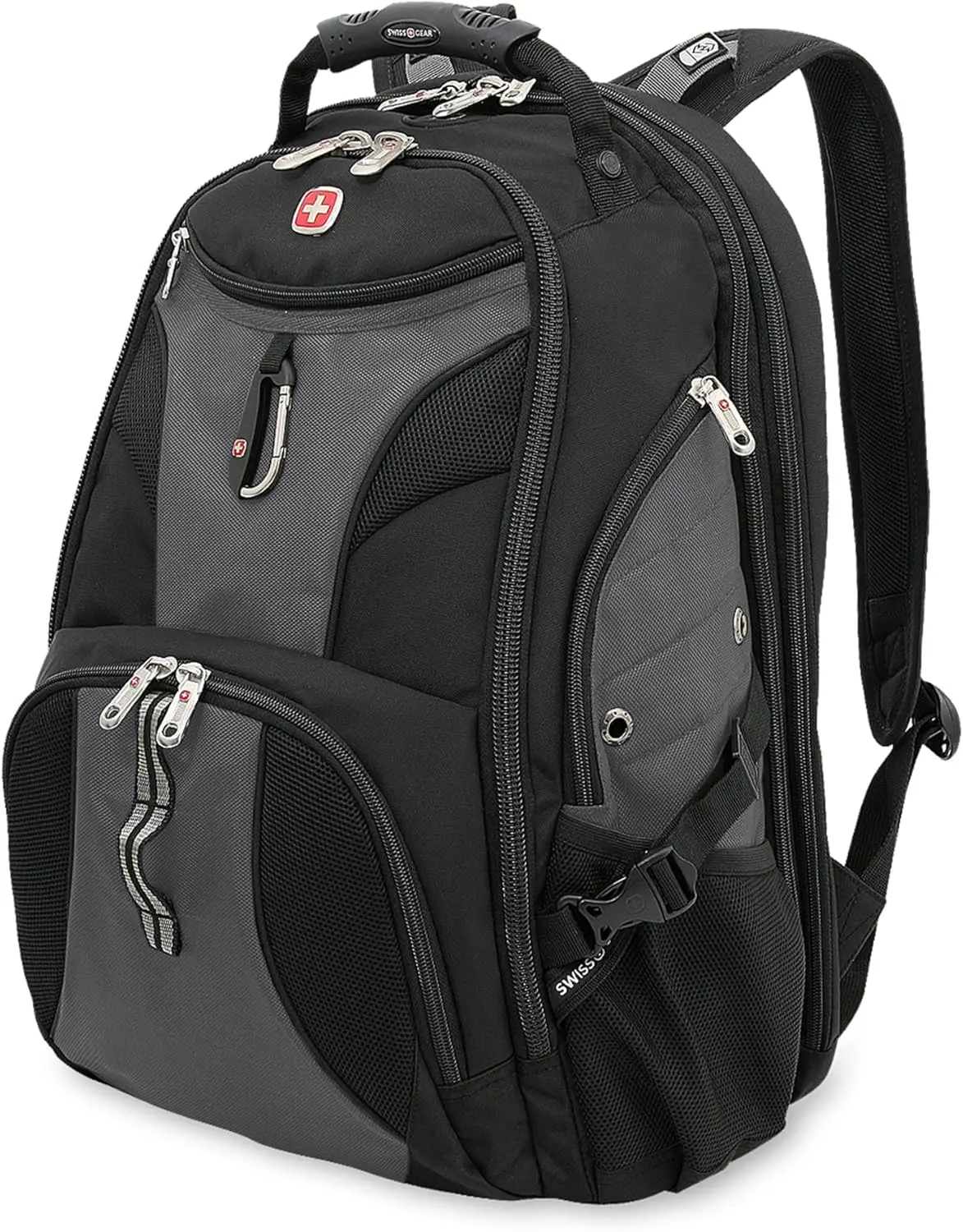 TSA ScanSmart Laptop Backpack Fits 17 Inch with RFID Protection, Grey/Black, 19-Inch