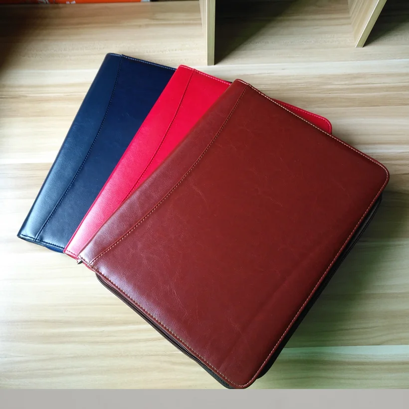 A4 zipper business manager file folder document bag agreement course organizer folders padfolio bill ipad pocket paper clip pad