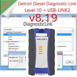 2024 for Detroit Diesel Diagnostic Link v8.19 DDDL 8.19  with Troubleshooting Data + USB LINK2