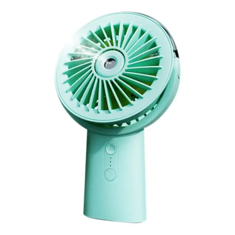 

Adjustable Handheld Fan Rechargeable Personal Fan With 3 Speed Adjustable Cooling Supplies Multifunctional Desk Humidifier For