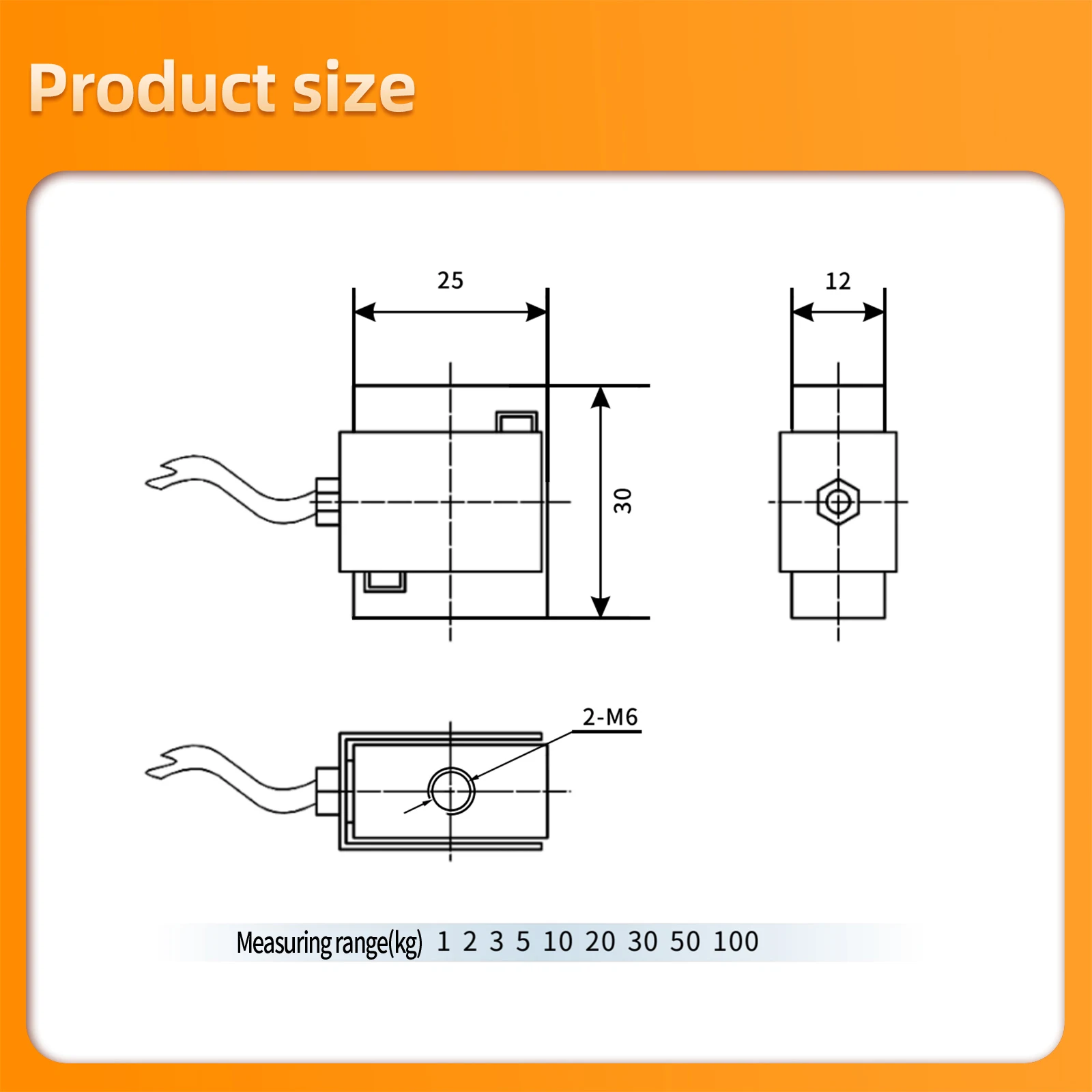 Sensor de celda de carga tipo Mini S con indicador, prueba de tensión de presión, Sensor de gravedad, Sensor de pesaje 5KG 10KG 20KG 30KG 50KG