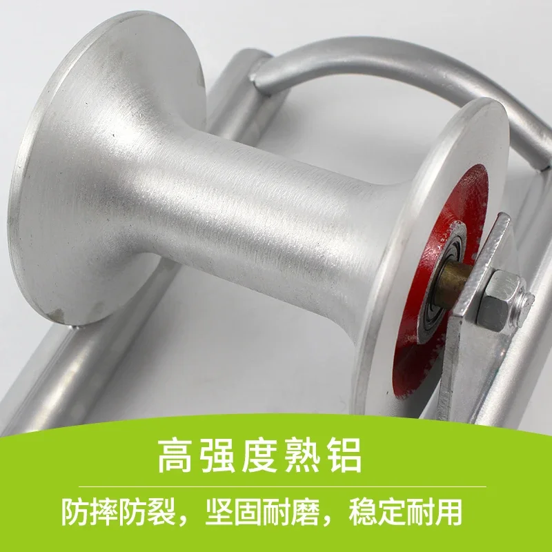 Pay-off pulley Aluminum cable Power tools Ground Nylon