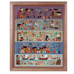 Barbara Home Fun Cross Stitch Kits Package Greeting Needlework Counted  New Style Joy Sunday Kits Embroidery Cross-stitch Hobby