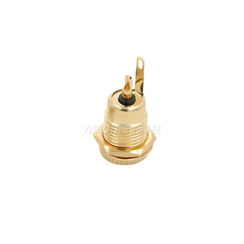 DC-099 DC Power Socket 5.5*2.1 2.5 1.3 Threaded High Current Metal Charging Female Socket
