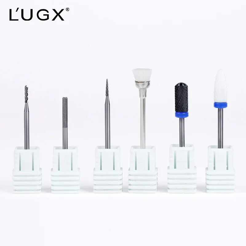 lugx Professional safe Nail Drill Bit Set for Acrylic Cuticle Removing