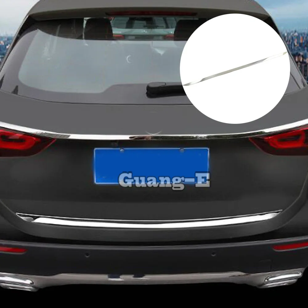 

Car Sticks Body Cover Stainless Steel Rear Door Tailgate Frame Plate Trim Trunk For Mercedes Benz GLA 2015 2016 2017 2018 2019