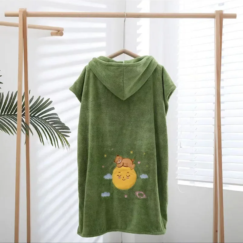 Wearable Bath Hotel Quality Superfine Fiber Towel Bathrobe Set - Perfect Gift for Home Spa Experience