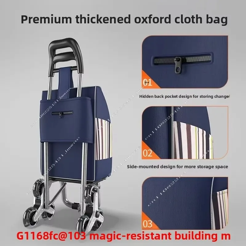 Shopping Cart Small Climb Stairs Household Trolley Portable Folding Shopping Trolley Light Trolley