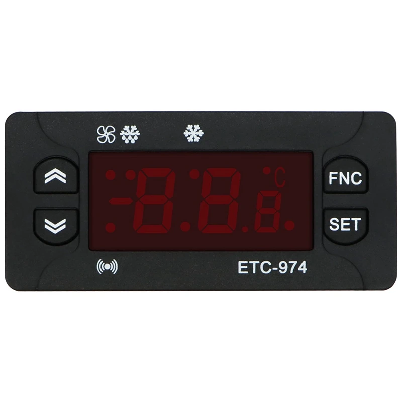 Imagem -03 - Digital Temperatura Controlador Termostatos Microcomputador Termostato Refrigeração Alarme 220v Ntc Sensor 4x Etc-974