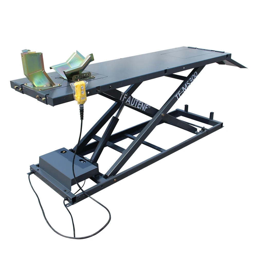 

Электрический гидравлический ножничный подъемник для мотоциклов, мототрициклов, багги и UTV, грузоподъемность 300 кг