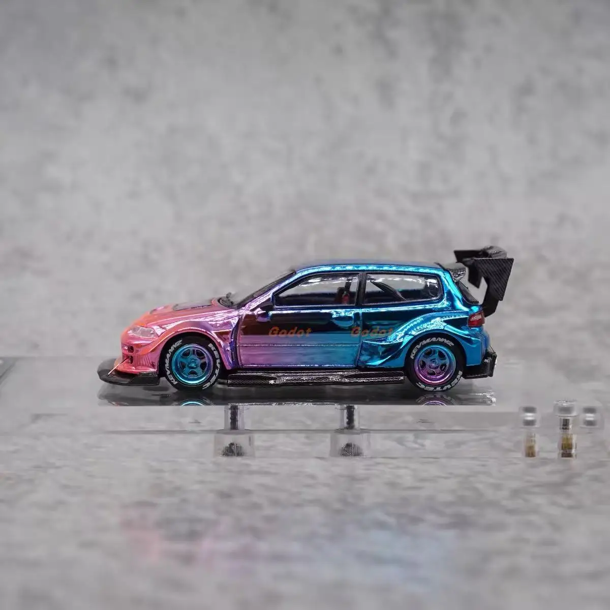 مخزون جاهز DCM1/64 1996 EG6 Diecast Diecast البريطانية الخضراء مجموعة كاملة هدية مقياس نموذج سيارة