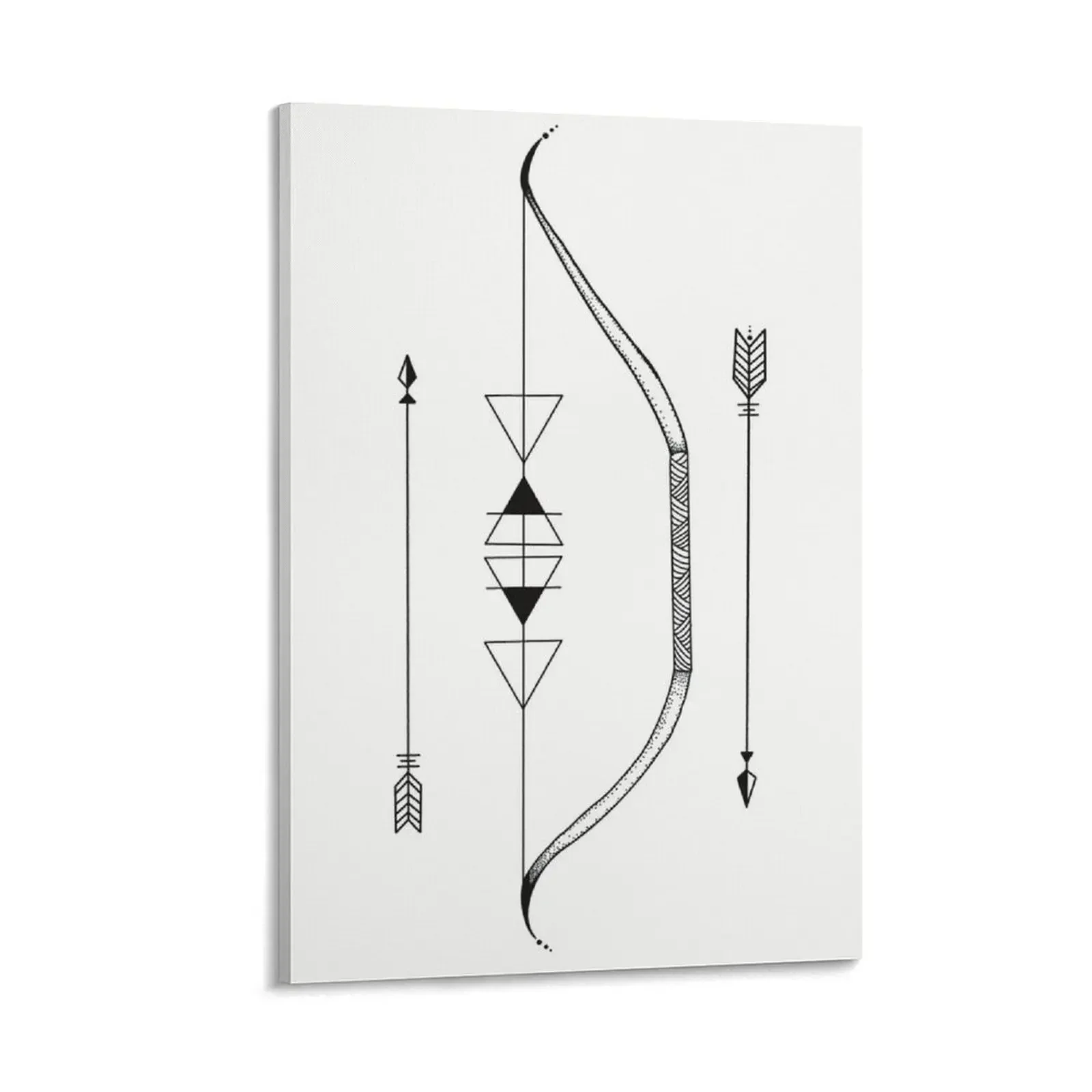 

Bow and Arrow Tattoo Design Canvas Painting Wall decoration frame wall decoration art mural