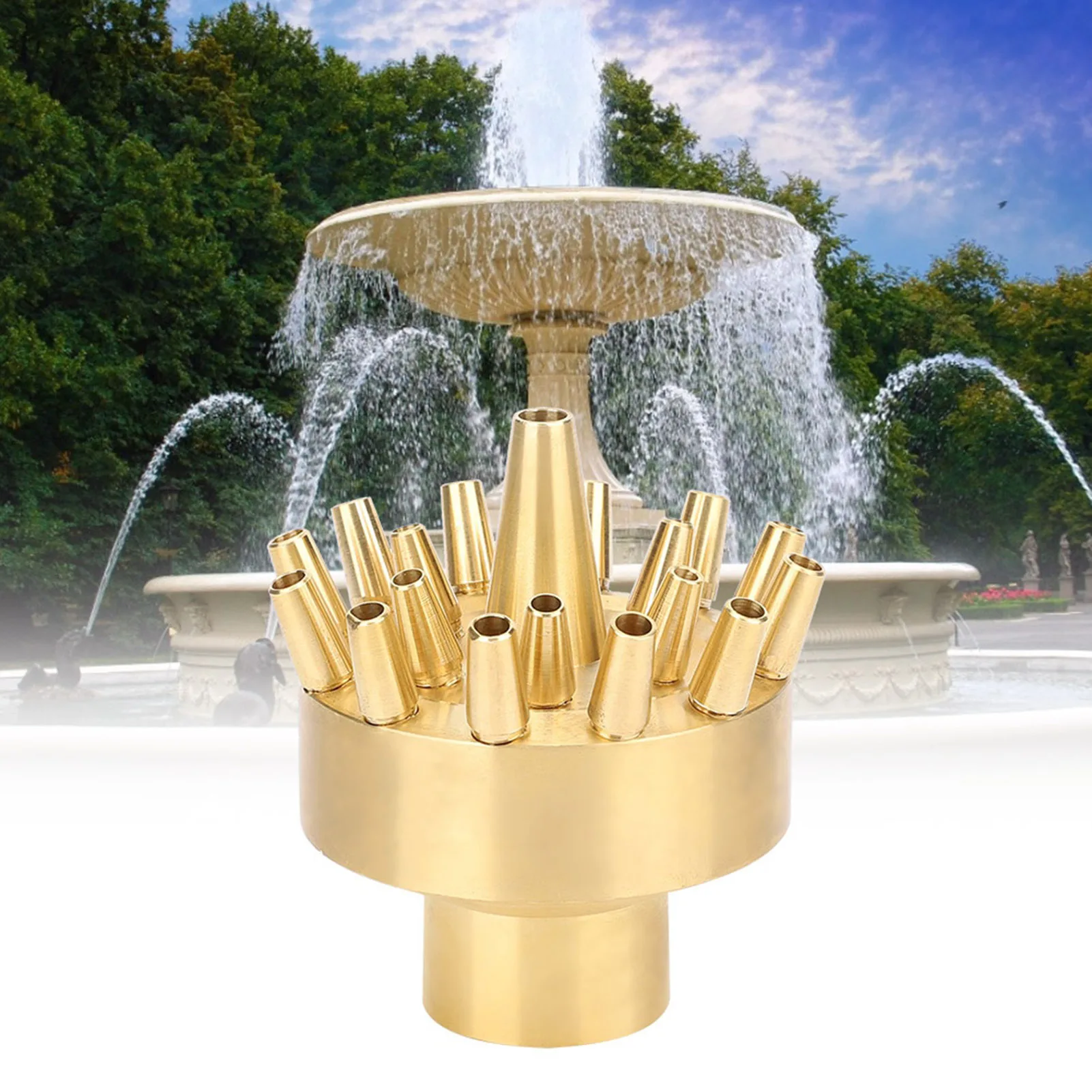 Garden Water Fountain Spray Nozzle Landscape Nozzle Sprinkler Spray Head Female Thread 1in Fountain,Spray§Fountain,Nozzle§Water