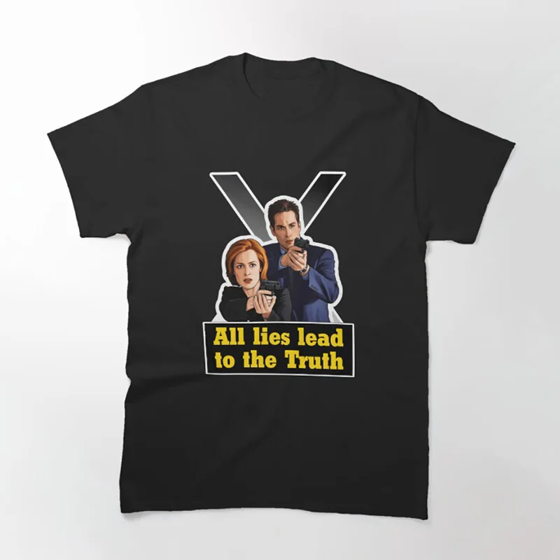 The Truth is Out There Sci fi tv series The X Files Gift t shirt 0305 Retro Alien movie Graphic clothes All size tops S-6XL