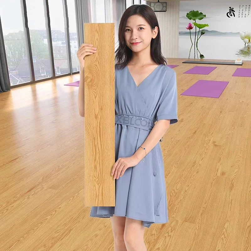 سميكة ثلاثية الأبعاد ذاتية اللصق الخشب الحبوب الطابق خلفية غرفة المعيشة غرفة نوم الديكور ملصقات أرضية ديكور المنزل الطابق خلفية #5