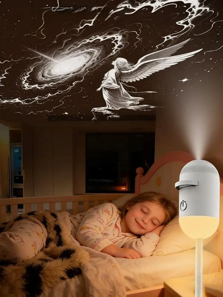 2-in-1 Mini Galaxy Sterrenprojector Nachtlampje LED Sterrenhemel Sfeerverlichting voor Slaapkamer Slaap & Decoratie LED Sfeerverlichting - afbeelding 2