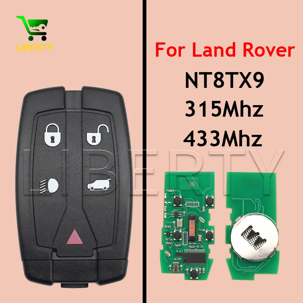 Liberty NT8TX9 ID46 Chip 315/433MHz Keyless Car Remote Smart Key Fob For Land Rover Ranger Rover Sport LR2 Freelander 2 3