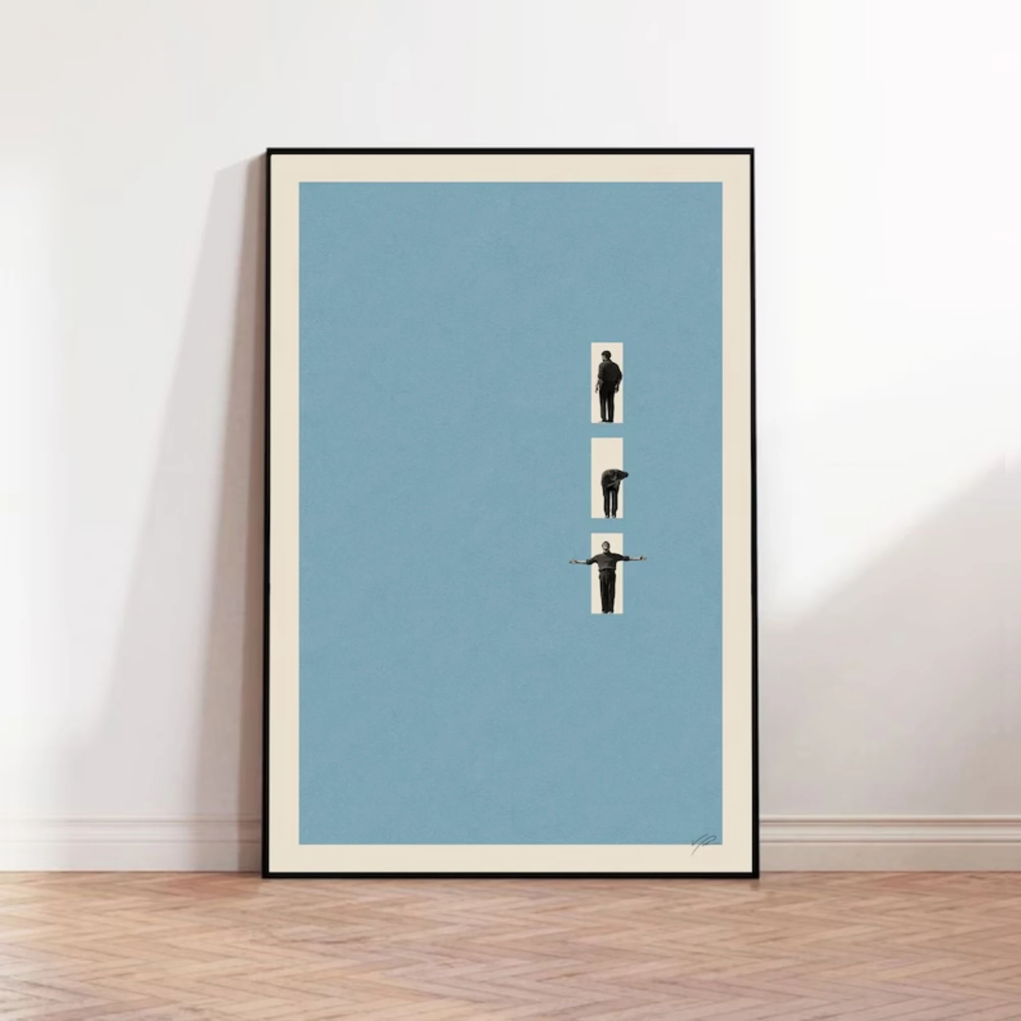 Inspirado no Programa Truman Show |   Arte de parede moderna do meados do século, impressão em tela, pôster, imagem para sala de estar, quarto, decoração de casa