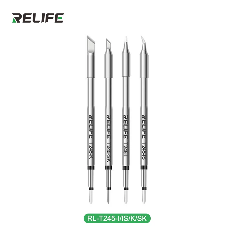RELIFE Fine C210 T245 T245 punta di saldatura C210 C115 punta del saldatore per stazione di saldatura professionale GVM T210 GVM T115