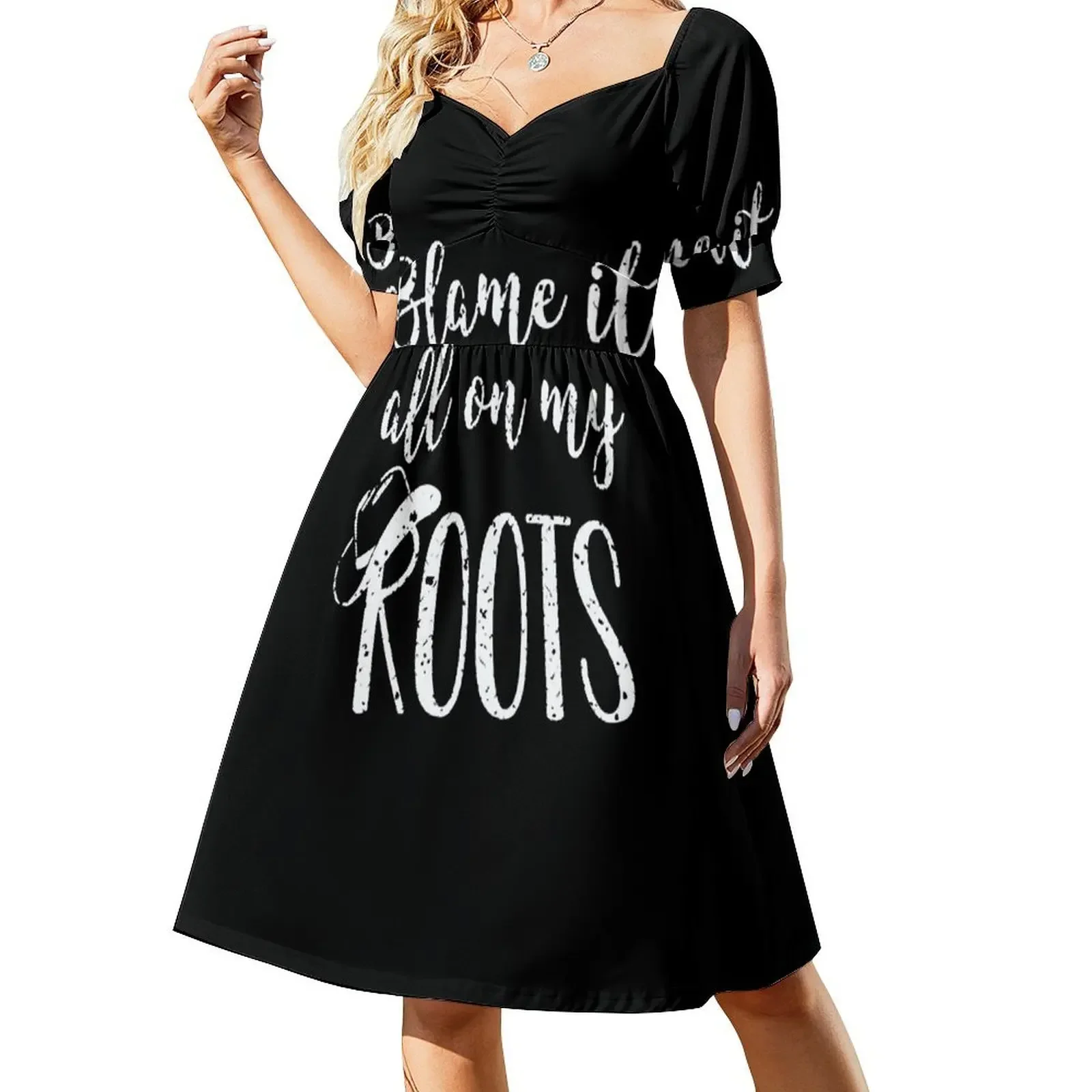 

Truth About Brooks Blame It All On My Roots Songs Short-Sleeved Dress Dance dresses Women's dress