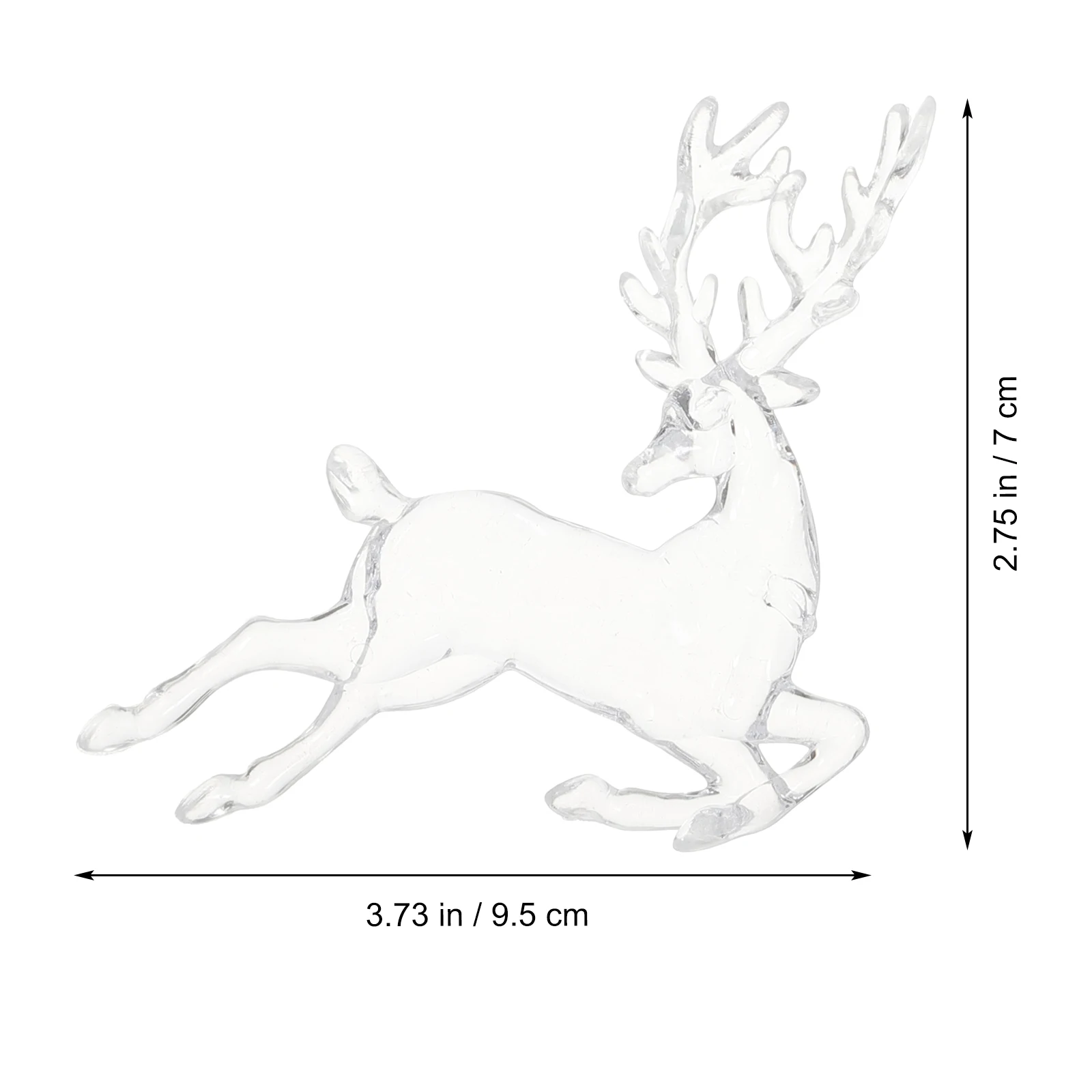 

3pcs Deer Statue Elk Ornaments Christmas Decorations Plastic Reusable Holiday Props Festive Home Office Hotel School