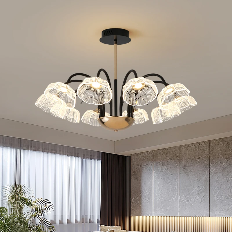 

Modern Luxurious Crystal Chandelier Suitable for Living Room Bedroom Restaurant Pendant Lamp Interior Lighting Hanging Fixture