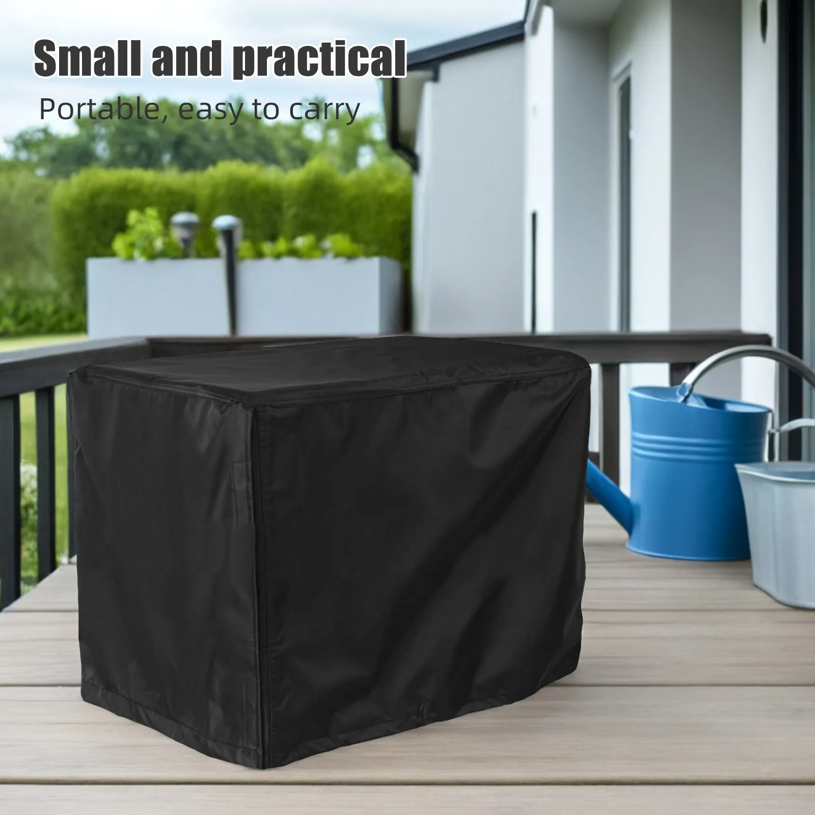 2Pcs Generator Cover Oxford Cloth Outdoor Weather Resistant Camping Patio Waterproof Protective Shield 25.59x20.08x20.08in