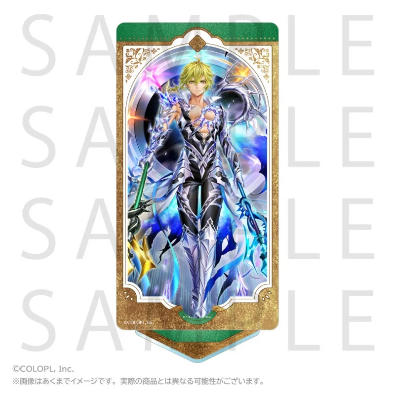 Game White Cat Project NEW WORLD'S Hero Iris Kyle Rectangle Acrylic Stand Model Plate Keychains Desk Decor 3
