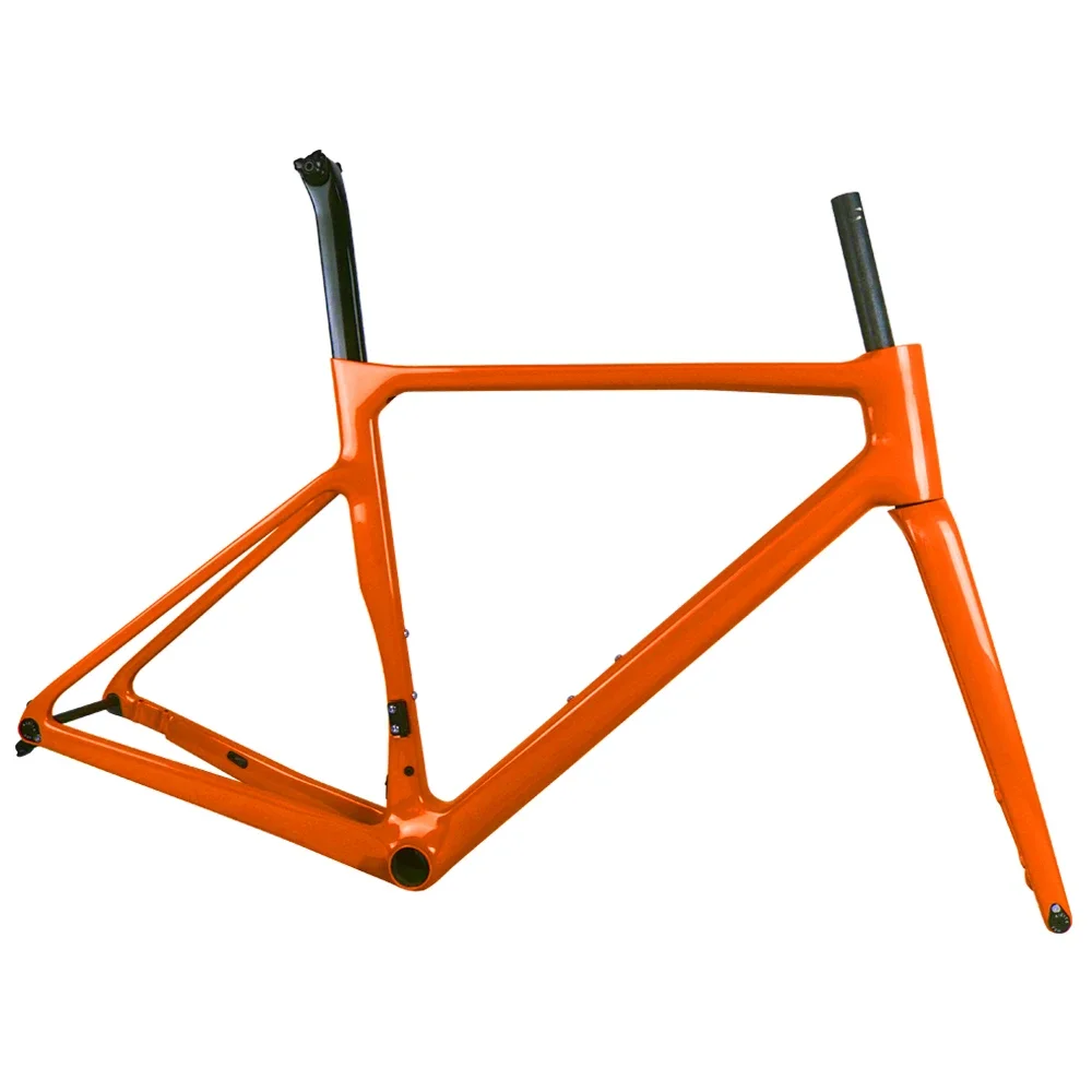 New Arrivals Color Carbon Frame Road Bike BB86 Disc Brake Bicycle Frame Full Carbon T1100 Road Bicycle Frame