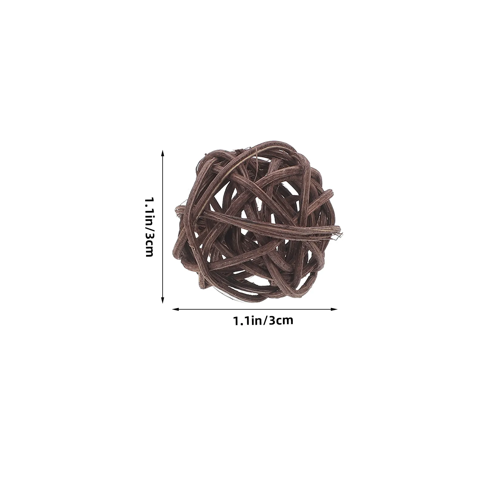36Pcs Rattan Balls for Vase Filler Decorative Woven Round Balls for Centerpiece Bowl Decor Photo