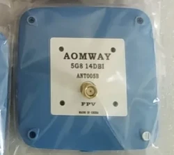 Aomway 5.8G 5.8ghz 14dBi Flat High Gain R/LHCP FPV Pagoda Antenna SMA/RP-SMA Male for RC Drone 1W 2W 2.5W Rush VTX long range