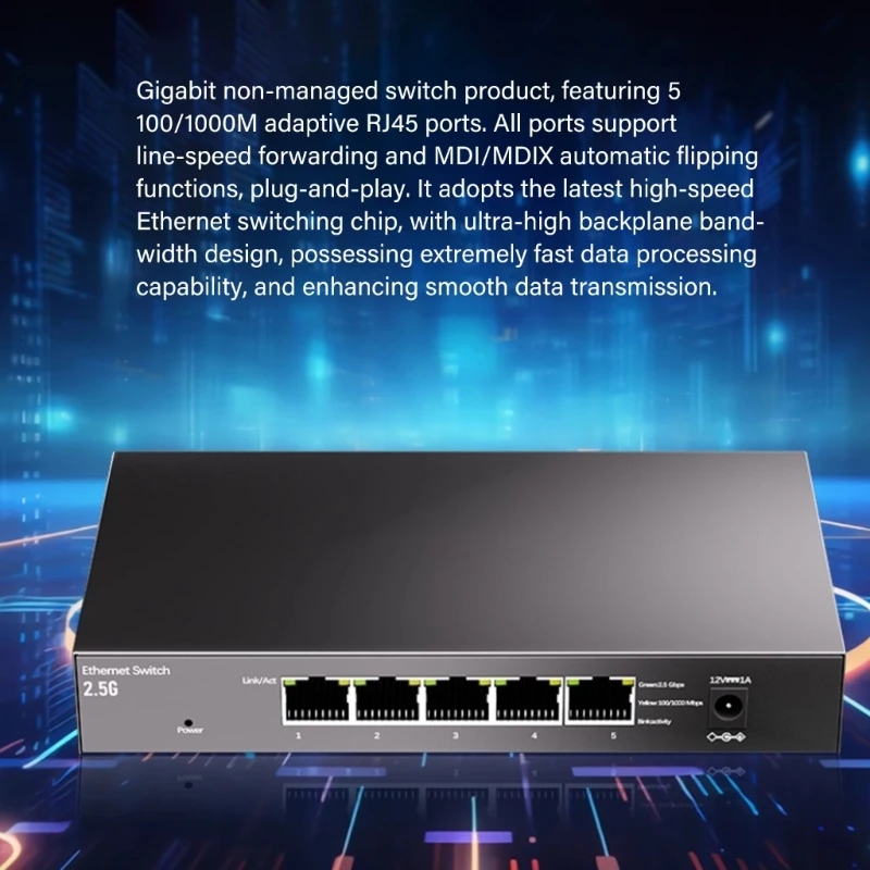 

Быстрый неуправляемый коммутатор 2 с 5/8 гигабитными портами, энергосберегающий алюминиевый корпус, лучшая распродажа