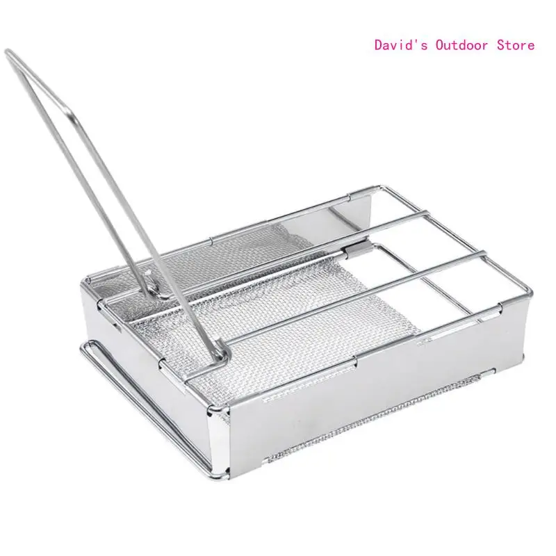 

Bread Warmer Folding Grill Rack for Outdoor Cooking Steel Toast Rack X3UA