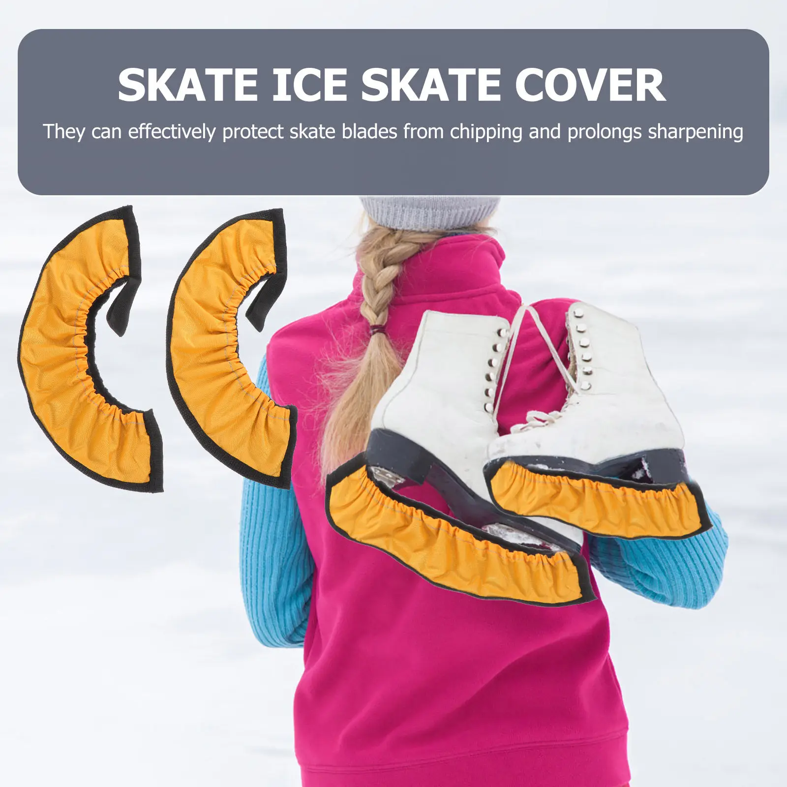 

Пара защитных накладок для лезвий коньков, влагопоглощающие, мягкие, для роликовых и хоккейных коньков, эластичные защитные накладки для лезвий