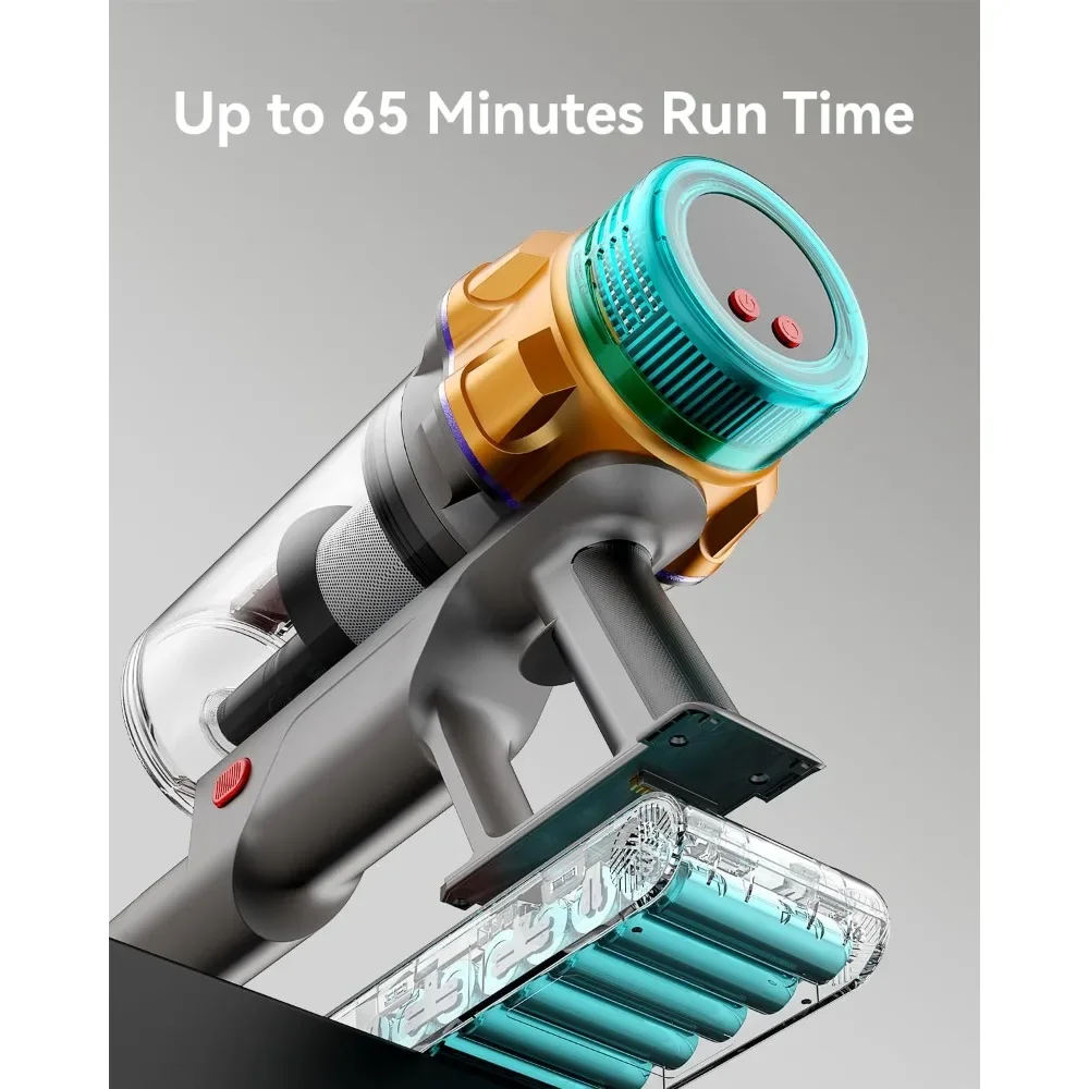 カスタマイズ可能なコードレス掃除機、48KPA 550W 65分自立式掃除機（家庭用）、コードレススティック掃除機（オーバー付き）