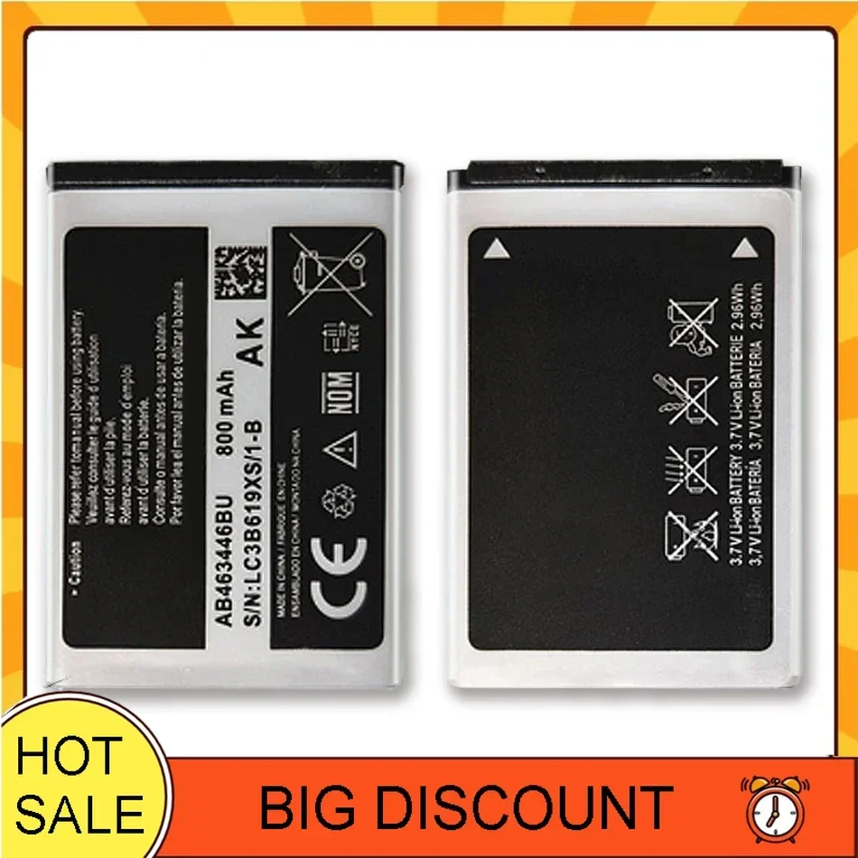 Rechargeable AB463446BU Battery For samsung SGH-E251 SGH-E258 SGH-E350 SGH-E428 SGH-E500 SGH-E900 SGH-E908 SGH-M620 AB043446BE