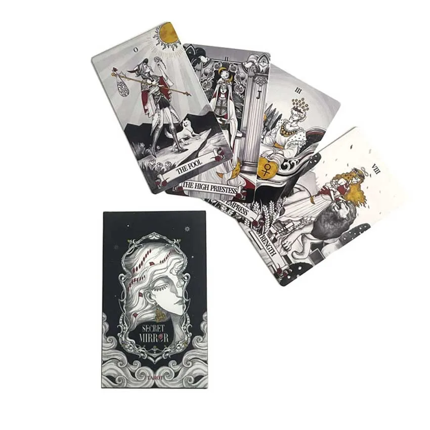 12x7cm Secret Mirror Tarot Card Game