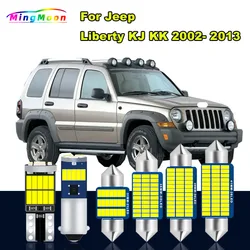 Canbus 실내 램프 자동차 액세서리 LED 인테리어 전구 키트, 지프 리버티 KJ KK 2002-2008 2009 2010 2011 2012 2013