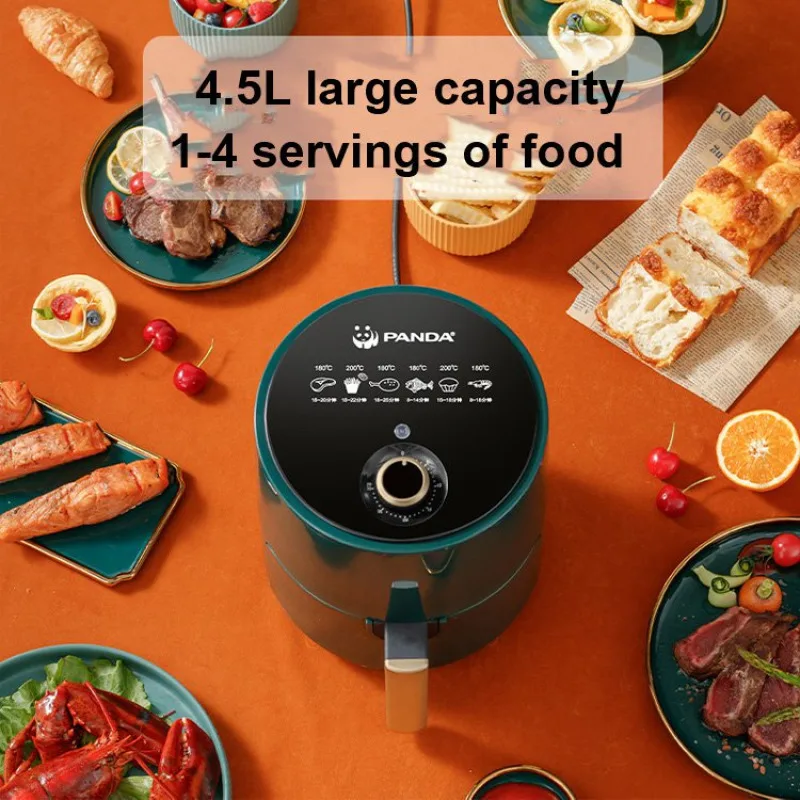 Homeuse oilfree and smokefree automatic largecapacity intelligent multifunctional electric fryer