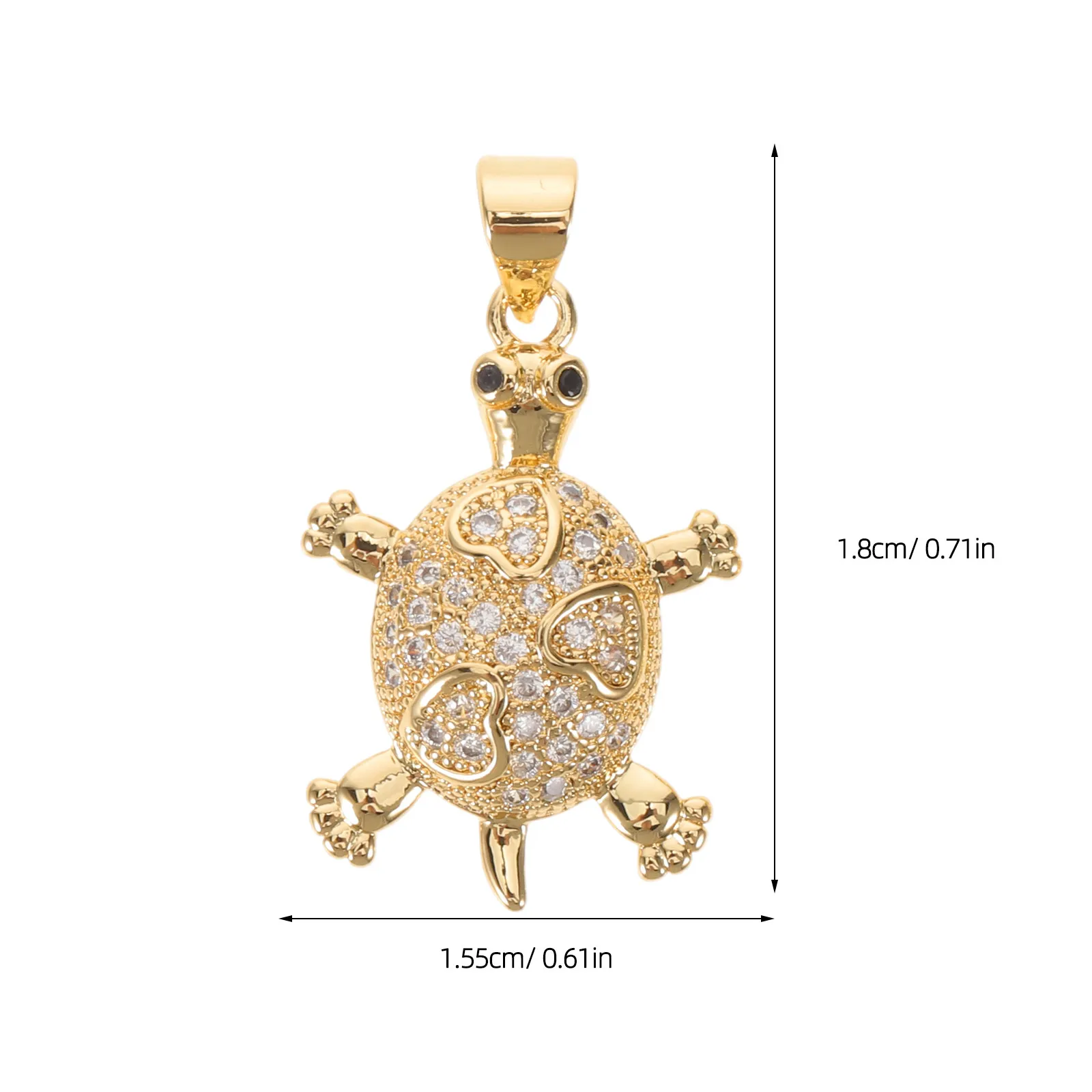2Pcs Sea Turtle Charm Pendants Brass Ocean Animal Bling Luck DIY Jewelry Making Bracelets Keychain Accessories