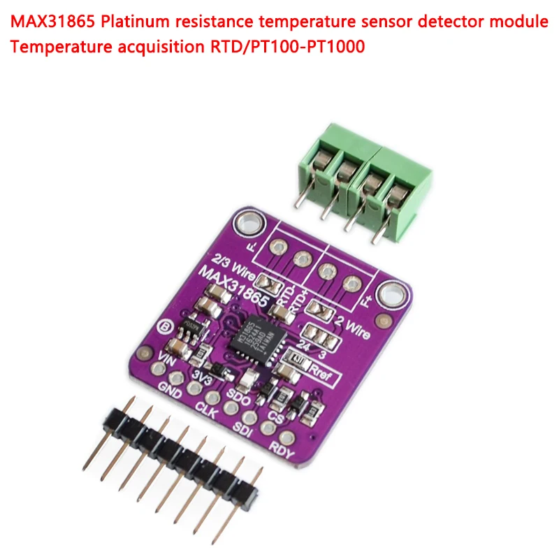 MAX31865 Platinum resistance Temperature sensor Detector module temperature acquisition RTD/PT100-PT1000