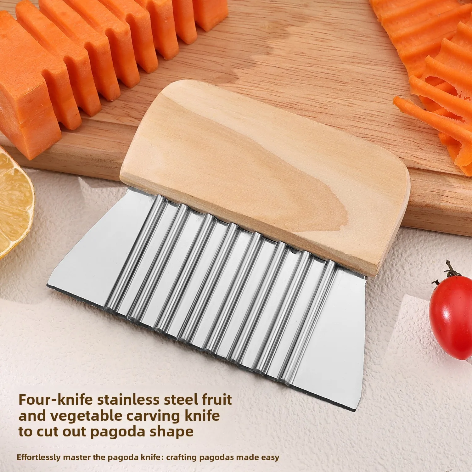 West Lake minaret carving knife carrot potato slices household stainless steel material