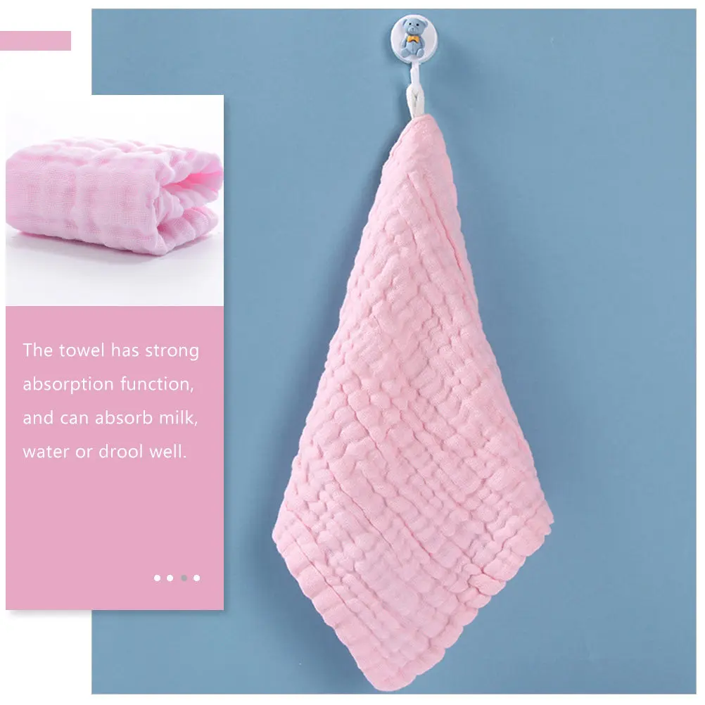 

5Pcs Infant Burping Cloth Set Soft Breathable Cotton Washcloths for Baby Shower for Girls Boys
