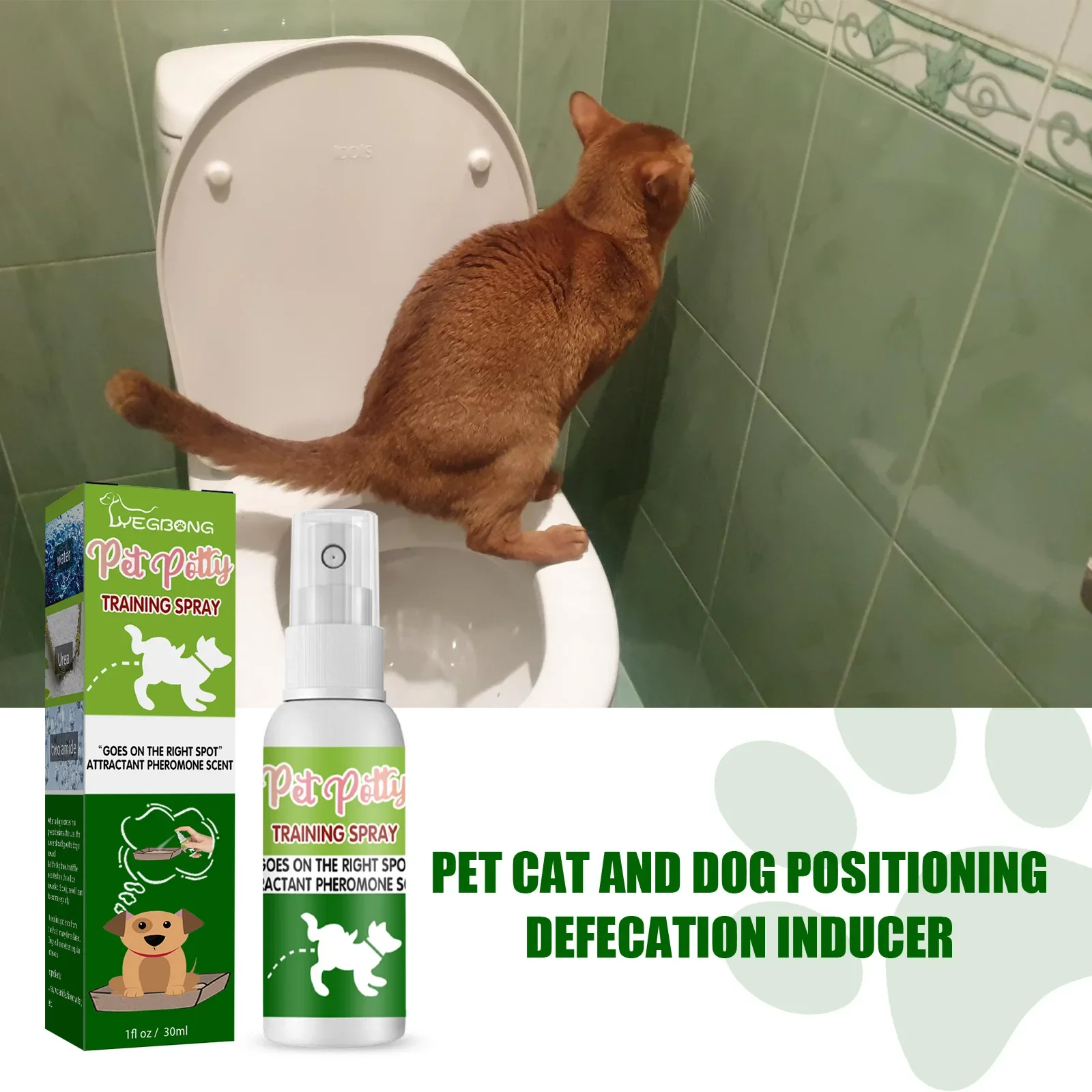 

Pet Toilet Training Spray Inducer Dog Poops Cat Pee Positioning Defecation Puppy Stool Location Indoor Pet Potty Training Spray